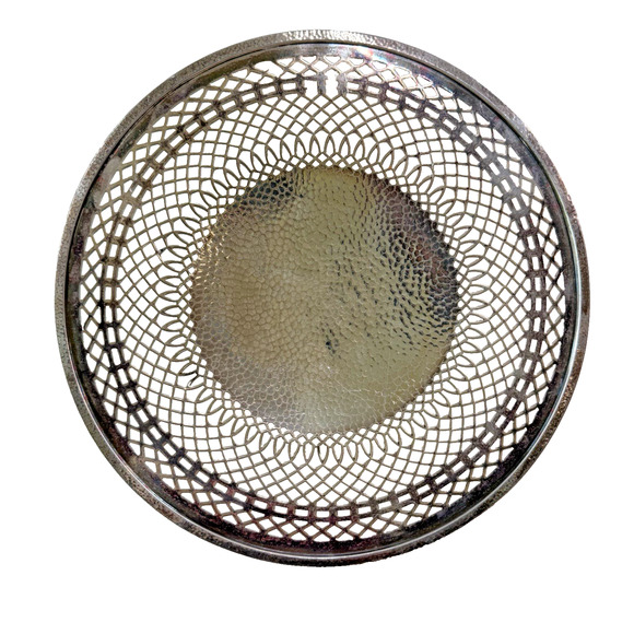 Art Deco WC NS 3083 N Silver Pierced Dish Diameter 10” Vintage EUC - Picture 1 of 9